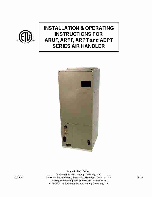 Goodman Mfg Air Conditioner AEPT-page_pdf